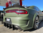 2020-23 Widebody Charger New Hellcat Spoiler: +1 Tall Carbon Fiber Wickerbill