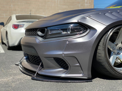 2015 - 2023 Shirokai Dodge Charger: Carbon Fiber Front Splitter