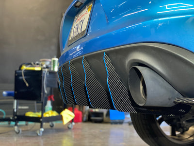 2015+ Charger SE SXT RT Police Valence: V2 Carbon Fiber Dual Slant In Diffuser