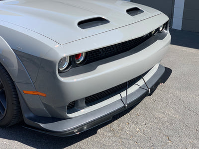 2018 - 2023 Dodge Challenger Widebody: Custom Cut Design Splitter