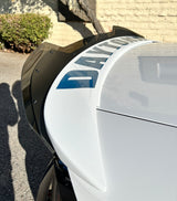 2020 - 2023 Dodge Charger Hellcat Widebody: +1 Tall Sharp X2 Design Wickerbill