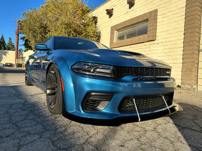2020 - 2023 Dodge Charger Widebody: Sharp Design Front Splitter