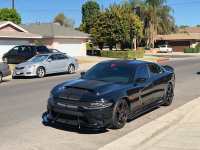 2011 - 2023 Dodge Charger: Reg Straight Style Side Skirts