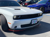 2008 - 2023 Dodge Challenger GT R/T SXT: 2 Piece Front Splitter