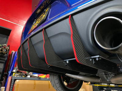 2015 - 2023 Dodge Charger GT, Scatpack, Hellcat: V2 Carbon Fiber Dual Slant-In Diffuser