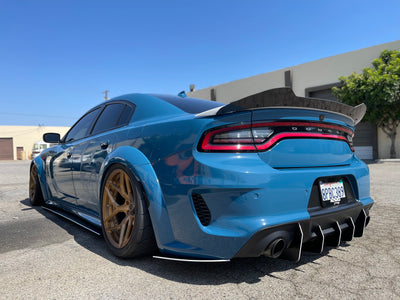 2020 - 2023 Dodge Charger Widebody: Straight Style Side Skirts