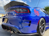 2015 - 2023 Dodge Charger GT, Scatpack, Hellcat: V2 Carbon Fiber Dual Slant-In Diffuser