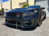 2020 - 2023 Dodge Charger Widebody: V3 Daytona Front Splitter (Assembly Required)