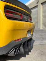 2015 - 2023 Dodge Challenger: V2 Carbon Fiber Straight Diffuser