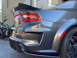 2020 - 2023 Dodge Charger Widebody: V2 Carbon Fiber Dual Slant-In Diffuser