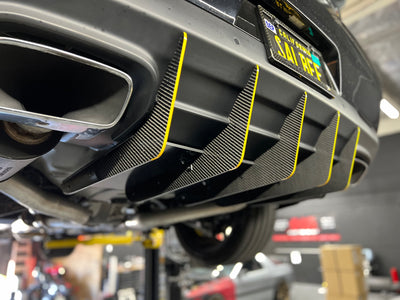 2015 - 2023 Dodge Challenger: V2 Carbon Fiber Slant-In Diffuser