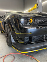 2015 - 2023 Dodge Challenger: Carbon Fiber 4 Piece Canards