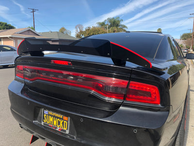 2011  - 2014 Dodge Charger Raised Spoiler: Wickerbill
