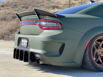 2020 - 2023 Dodge Charger Hellcat Widebody: V2 +1 Sharp Design Wickerbill
