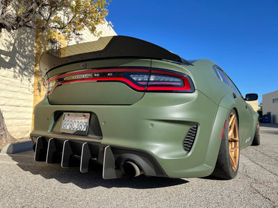 2020 - 2023 Dodge Charger Widebody: V2 Round Design Diffuser