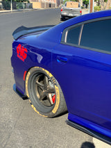 2011 - 2023 Dodge Charger: V2 Carbon Fiber Side Skirts