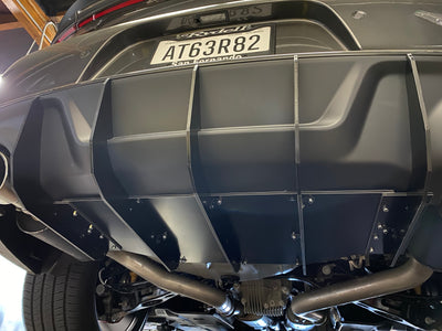 2020 - 2023 Dodge Charger Widebody: V2 Honey Comb Design Diffuser