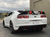 2016+ Chevrolet Camaro RS-SS Quad Tip Valence: Flat Ends Diffuser