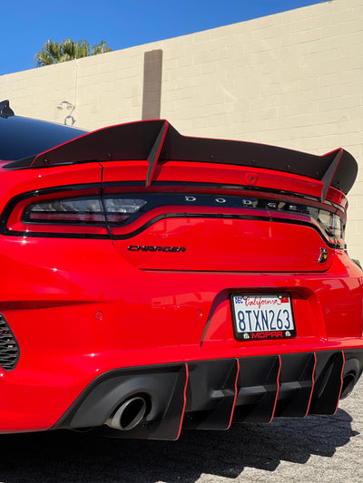 2015 - 2023 Dodge Charger SRT: V2 +1 Sharp Design Wickerbill