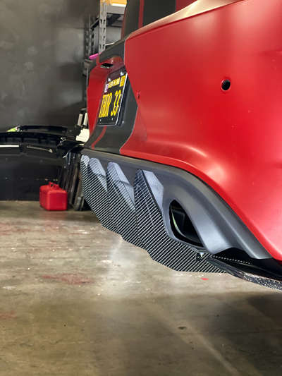 2015 - 2023 Dodge Charger GT, Scatpack, Hellcat: V2 Carbon Fiber Honey Comb Diffuser